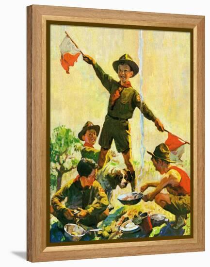 "Boy Scouts,"September 1, 1930-William Meade Prince-Framed Premier Image Canvas