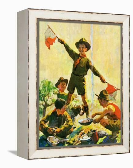 "Boy Scouts,"September 1, 1930-William Meade Prince-Framed Premier Image Canvas