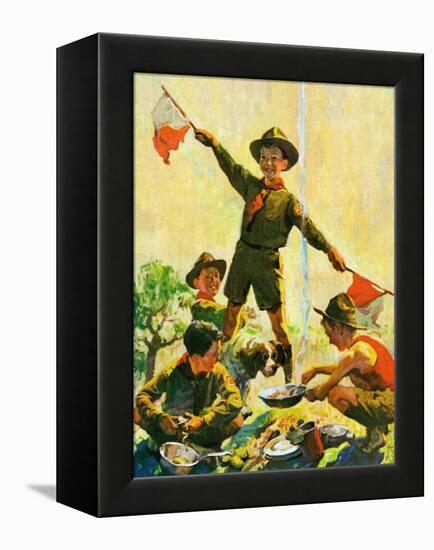 "Boy Scouts,"September 1, 1930-William Meade Prince-Framed Premier Image Canvas