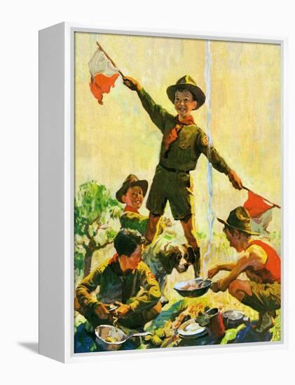 "Boy Scouts,"September 1, 1930-William Meade Prince-Framed Premier Image Canvas