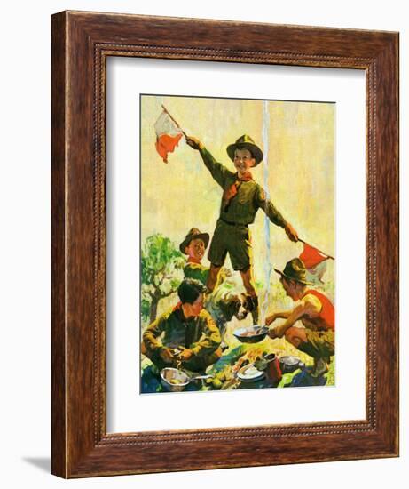 "Boy Scouts,"September 1, 1930-William Meade Prince-Framed Giclee Print