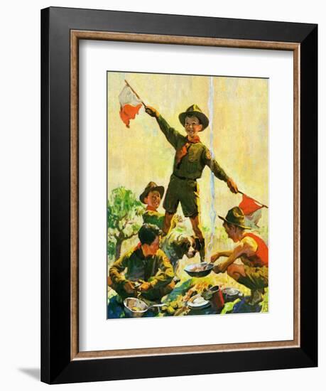 "Boy Scouts,"September 1, 1930-William Meade Prince-Framed Giclee Print