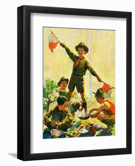 "Boy Scouts,"September 1, 1930-William Meade Prince-Framed Giclee Print