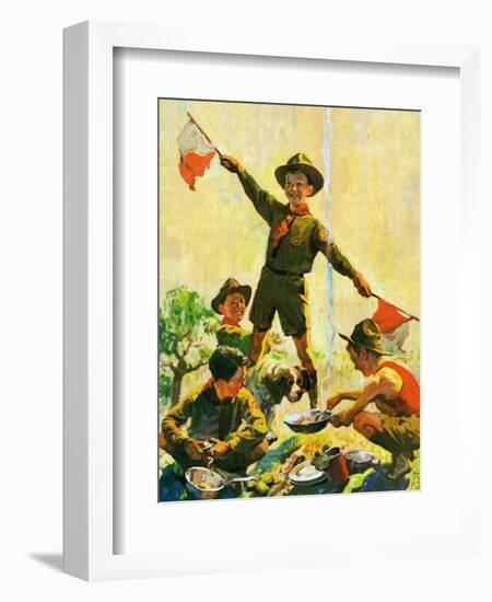 "Boy Scouts,"September 1, 1930-William Meade Prince-Framed Giclee Print