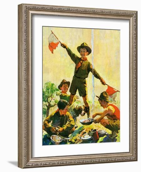 "Boy Scouts,"September 1, 1930-William Meade Prince-Framed Giclee Print