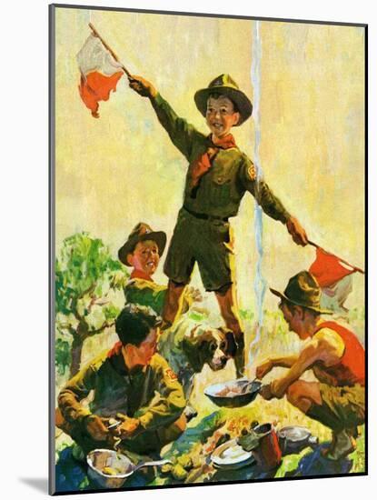 "Boy Scouts,"September 1, 1930-William Meade Prince-Mounted Giclee Print