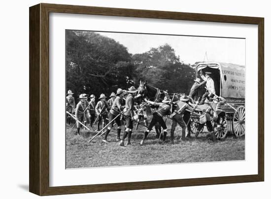 Boy Scouts with Van on Hampstead Heath, London-Reinhold Thiele-Framed Premium Giclee Print