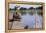 Boy Sitting by Lake in Cowboy Hat-William P. Gottlieb-Framed Premier Image Canvas