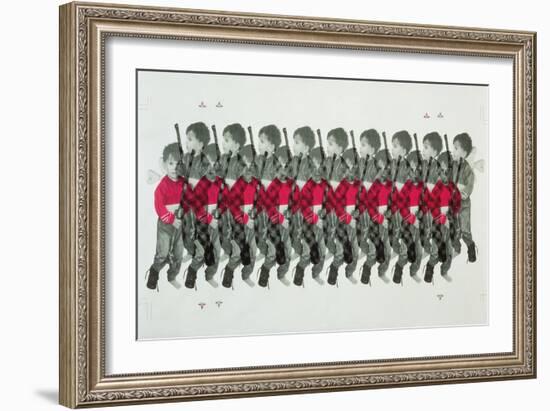 Boy Soldiers, 1996-Laila Shawa-Framed Giclee Print