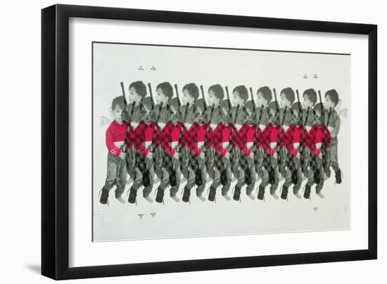 Boy Soldiers, 1996-Laila Shawa-Framed Giclee Print