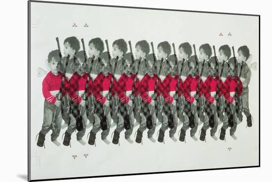 Boy Soldiers, 1996-Laila Shawa-Mounted Giclee Print