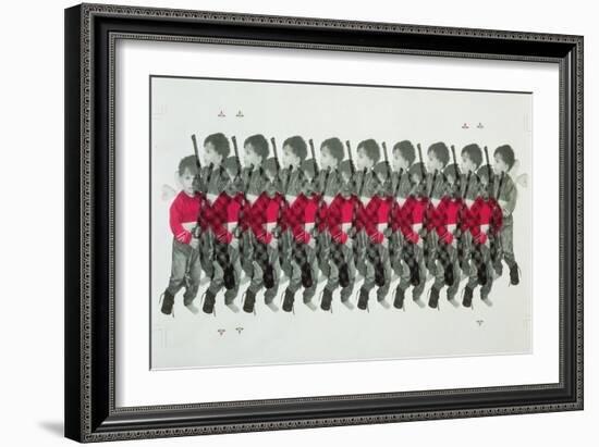 Boy Soldiers, 1996-Laila Shawa-Framed Giclee Print