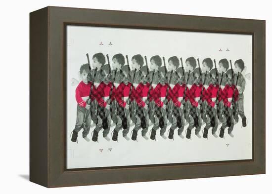 Boy Soldiers, 1996-Laila Shawa-Framed Premier Image Canvas