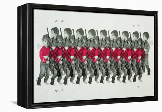 Boy Soldiers, 1996-Laila Shawa-Framed Premier Image Canvas