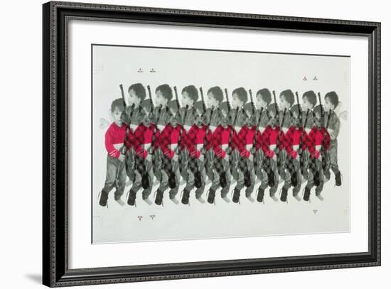 Boy Soldiers, 1996-Laila Shawa-Framed Giclee Print