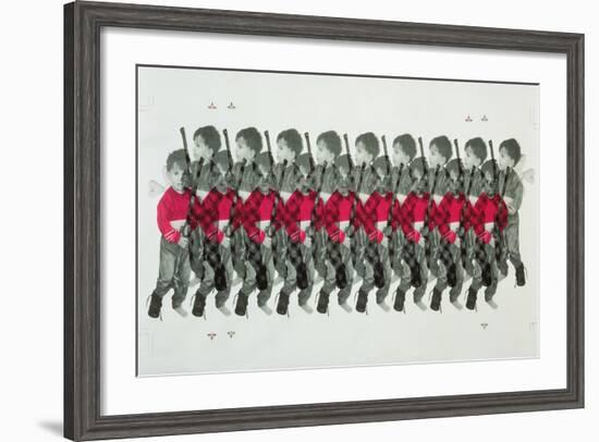 Boy Soldiers, 1996-Laila Shawa-Framed Giclee Print