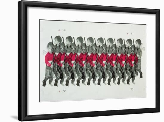 Boy Soldiers, 1996-Laila Shawa-Framed Giclee Print