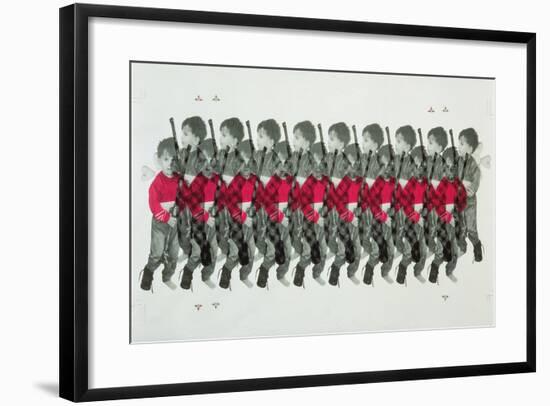 Boy Soldiers, 1996-Laila Shawa-Framed Giclee Print