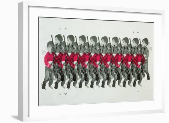 Boy Soldiers, 1996-Laila Shawa-Framed Giclee Print