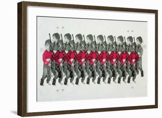 Boy Soldiers, 1996-Laila Shawa-Framed Giclee Print