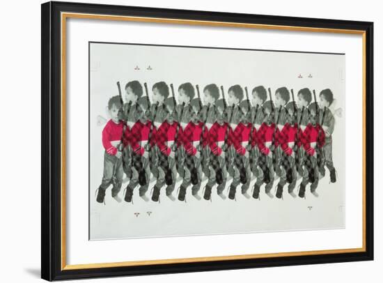 Boy Soldiers, 1996-Laila Shawa-Framed Giclee Print