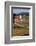 Boy Standing in Field Near Red Barn-William P. Gottlieb-Framed Photographic Print