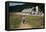 Boy Walking Towards a Barn-William P. Gottlieb-Framed Premier Image Canvas