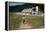 Boy Walking Towards a Barn-William P. Gottlieb-Framed Premier Image Canvas