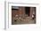 Boy Watching Geese Leave Barn-William P. Gottlieb-Framed Photographic Print