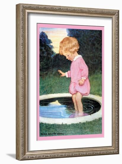 Boy Who Forgot to Wash-Jessie Willcox-Smith-Framed Art Print