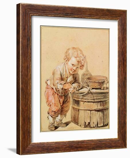 Boy With a Broken Egg-Jean-Baptiste Greuze-Framed Giclee Print