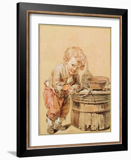 Boy With a Broken Egg-Jean-Baptiste Greuze-Framed Giclee Print