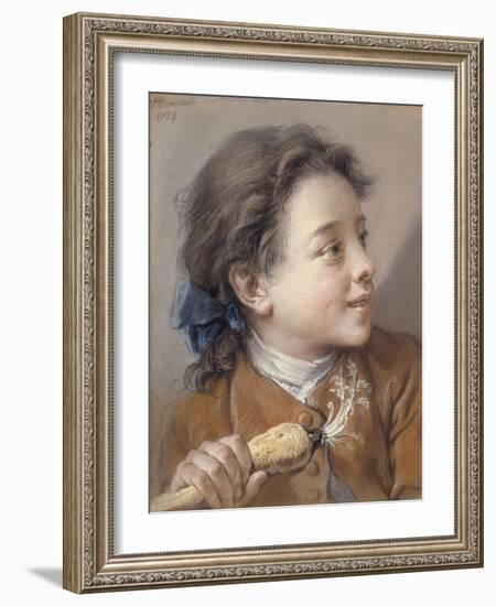 Boy with a Carrot, 1738-Francois Boucher-Framed Giclee Print