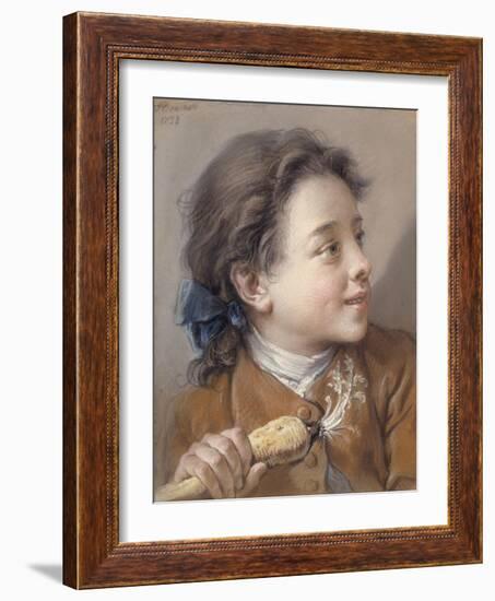 Boy with a Carrot, 1738-Francois Boucher-Framed Giclee Print