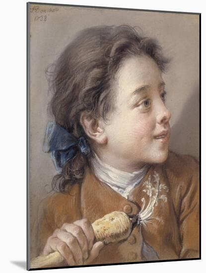 Boy with a Carrot, 1738-Francois Boucher-Mounted Giclee Print