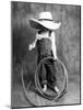 Boy with a Cowboy Hat and Lasso-Nora Hernandez-Mounted Giclee Print