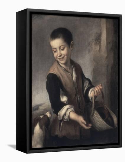 Boy with a Dog, c.1655-1660-Bartolome Esteban Murillo-Framed Premier Image Canvas