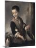 Boy with a Dog, c.1655-1660-Bartolome Esteban Murillo-Mounted Giclee Print