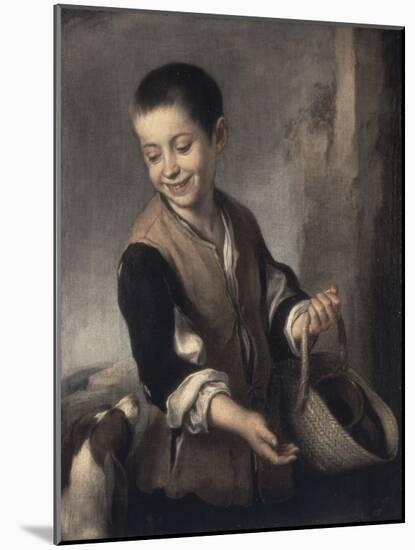 Boy with a Dog, c.1655-1660-Bartolome Esteban Murillo-Mounted Giclee Print