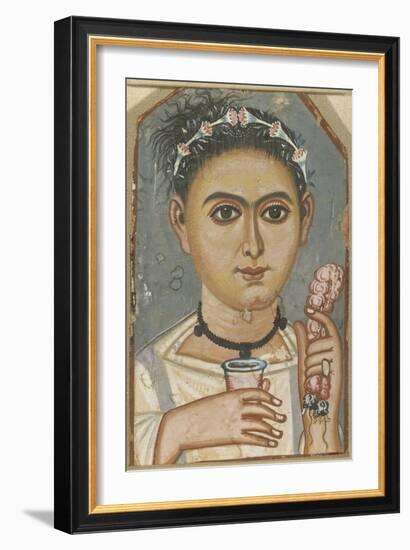 Boy with a Floral Garland in His Hair, Ca 200-230-null-Framed Giclee Print