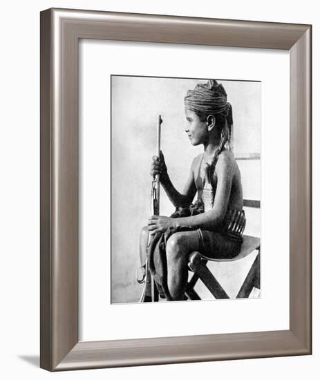 Boy with a Gun, Aden Protectorate, Arabia, 1936-null-Framed Giclee Print