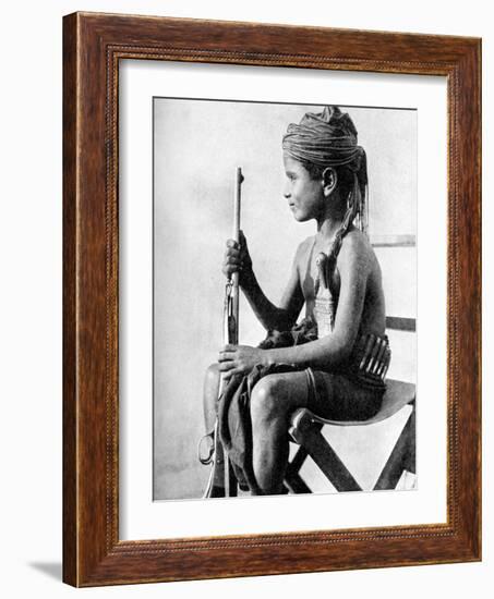 Boy with a Gun, Aden Protectorate, Arabia, 1936-null-Framed Giclee Print