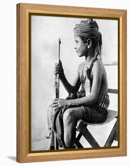 Boy with a Gun, Aden Protectorate, Arabia, 1936-null-Framed Premier Image Canvas