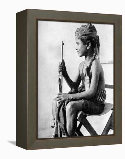 Boy with a Gun, Aden Protectorate, Arabia, 1936-null-Framed Premier Image Canvas