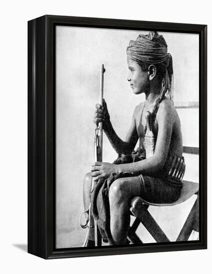 Boy with a Gun, Aden Protectorate, Arabia, 1936-null-Framed Premier Image Canvas