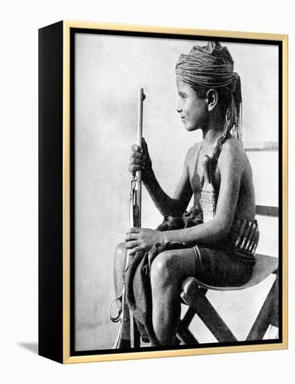 Boy with a Gun, Aden Protectorate, Arabia, 1936-null-Framed Premier Image Canvas