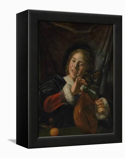 Boy with a Lute, c.1625-Frans Hals-Framed Premier Image Canvas