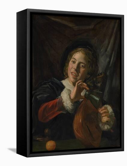 Boy with a Lute, c.1625-Frans Hals-Framed Premier Image Canvas