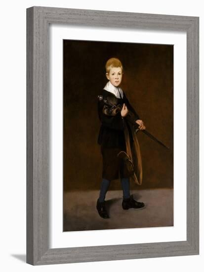 Boy with a Sword, 1861-Edouard Manet-Framed Giclee Print