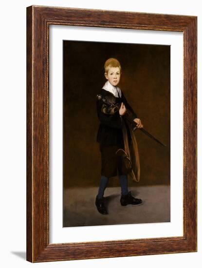 Boy with a Sword, 1861-Edouard Manet-Framed Giclee Print